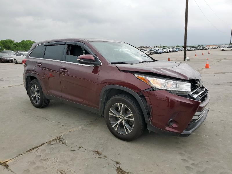 Vin: 5tdzarfh7ks059519, lot: 55124845, toyota highlander le 20194