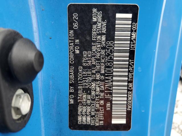 2020 TOYOTA 86 JF1ZNAA10L8752508