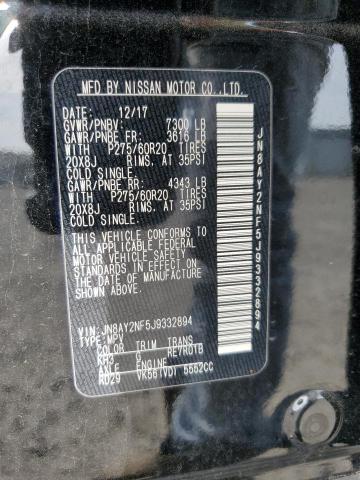 2018 NISSAN ARMADA PLA - JN8AY2NF5J9332894