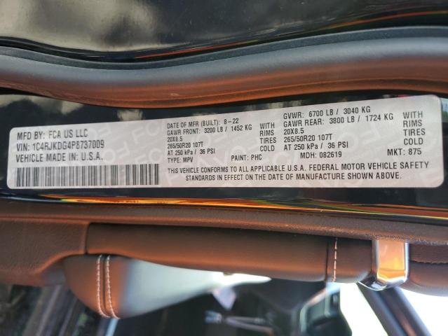 2023 JEEP GRAND CHER - 1C4RJKDG4P8737009