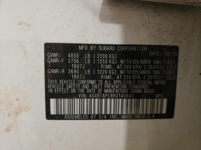 2024 SUBARU OUTBACK TO - 4S4BTAPC8R3143842