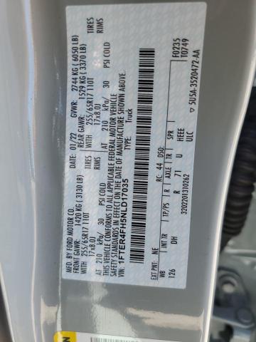 2022 FORD RANGER XL - 1FTER4FH5NLD17035