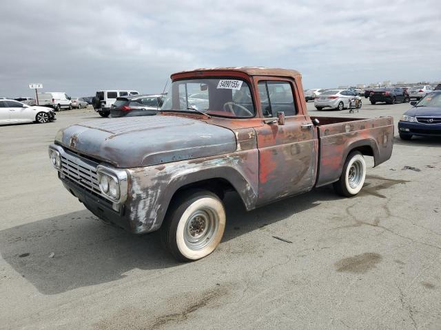 FORD F-100 1959 red   F10C9R28309 photo #1