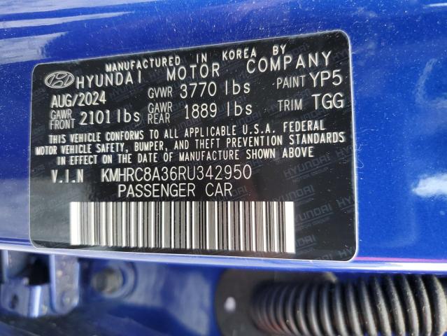 2024 HYUNDAI VENUE SEL KMHRC8A36RU342950