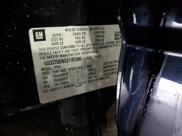 2018 CHEVROLET COLORADO Z - 1GCGTDEN0J1181386