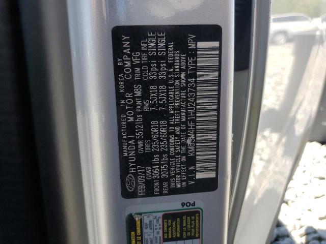 2017 HYUNDAI SANTA FE S - KM8SM4HF1HU243734