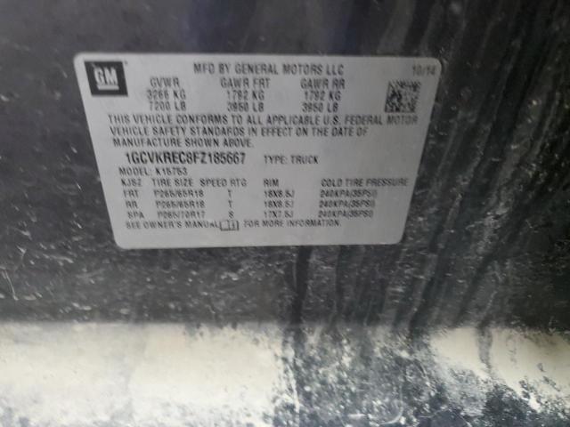 2015 CHEVROLET SILVERADO - 1GCVKREC8FZ185667