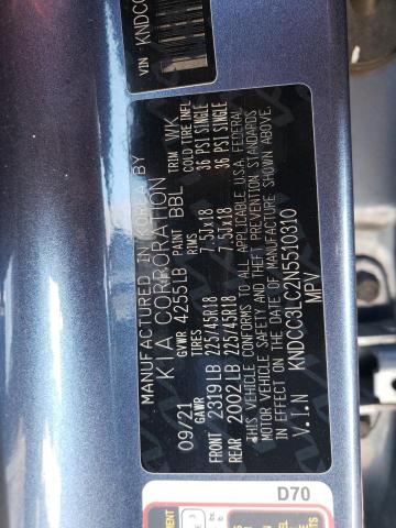 2022 KIA NIRO TOURI KNDCC3LC2N5510310