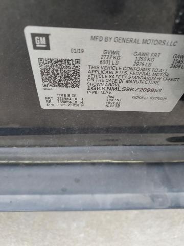 2019 GMC ACADIA SLT - 1GKKNMLS9KZ209853