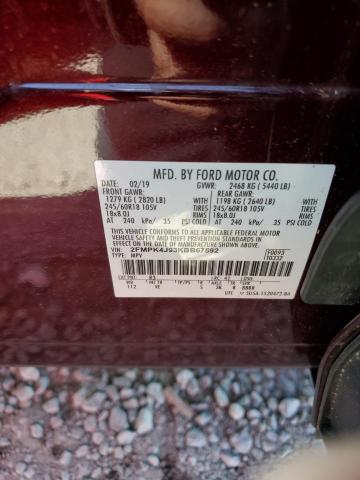 2019 FORD EDGE SEL - 2FMPK4J93KBB67592