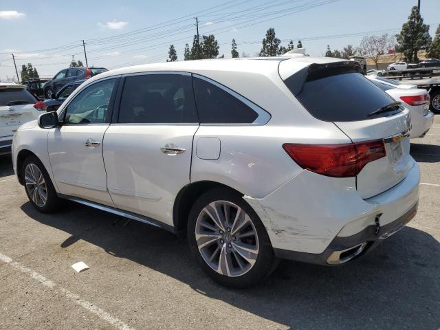ACURA MDX TECHNO 2017 white  gas 5J8YD3H55HL000368 photo #3