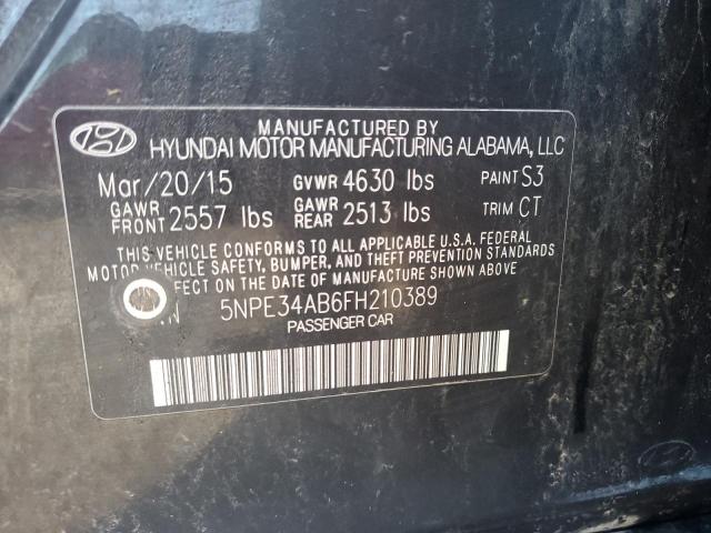 2015 HYUNDAI SONATA SPO - 5NPE34AB6FH210389