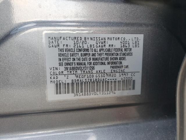 2020 NISSAN SENTRA SR - 3N1AB8DV0LY311296