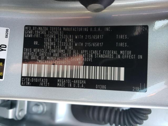 2024 TOYOTA COROLLA CR - 7MUCAAAG5RV098535