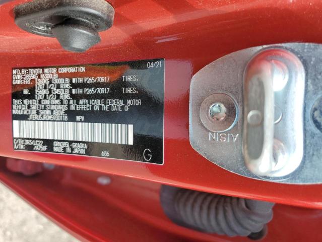 2021 TOYOTA 4RUNNER SR - JTERU5JR0M5930118