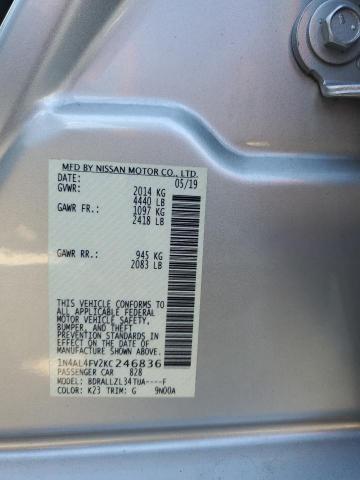2019 NISSAN ALTIMA EDI - 1N4AL4FV2KC246836