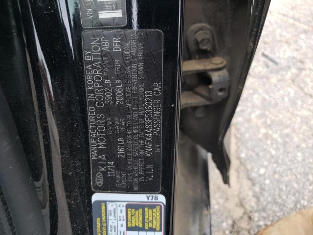 2015 KIA FORTE EX - KNAFX4A83F5360213