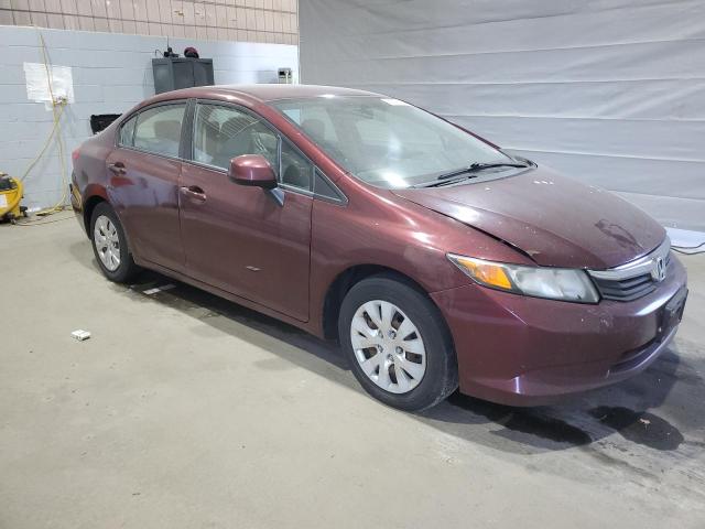 Vin: 2hgfb2f57ch609283, lot: 55276925, honda civic lx 20124