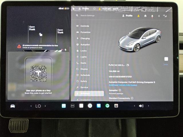 2022 TESLA MODEL 3 - 5YJ3E1EA6NF372151