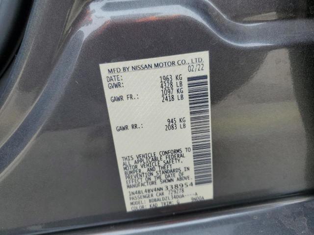 2022 NISSAN ALTIMA S - 1N4BL4BV4NN338954