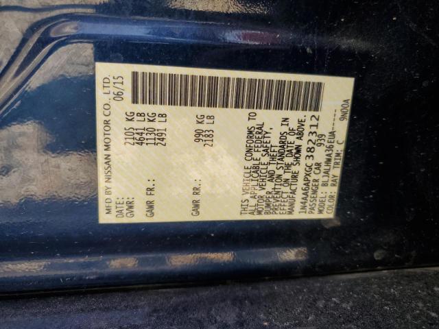 2016 NISSAN MAXIMA 3.5 - 1N4AA6APXGC382312