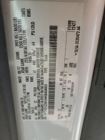 2017 FORD TRANSIT T- 1FTYE1ZM1HKB43653