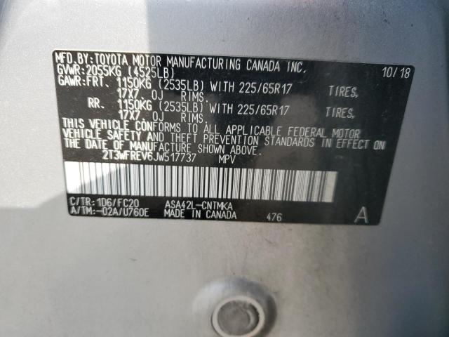 2018 TOYOTA RAV4 ADVEN - 2T3WFREV6JW517737