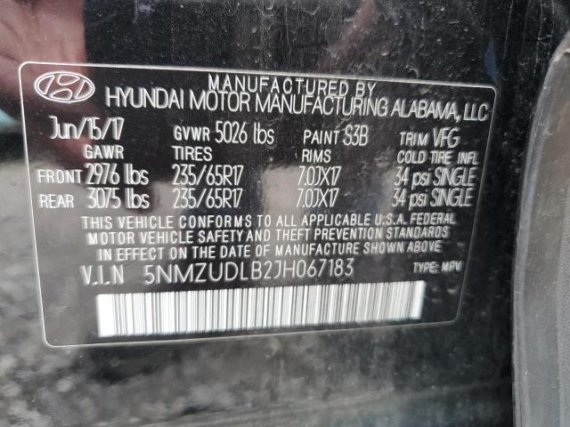 2018 HYUNDAI SANTA FE S - 5NMZUDLB2JH067183