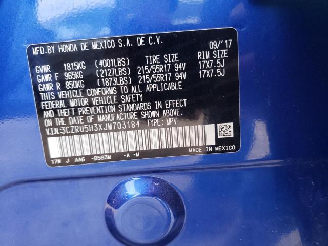 2018 HONDA HR-V LX - 3CZRU5H3XJM703184