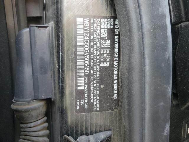 2016 BMW I3 REX - WBY1Z4C50GV506450