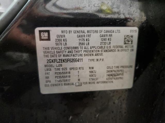 2015 GMC TERRAIN DE 2GKFLZEK5F6266411