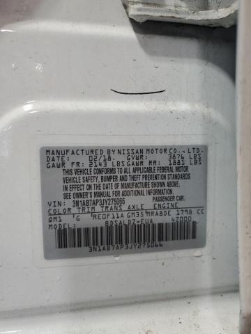 2018 NISSAN SENTRA S - 3N1AB7AP3JY275066