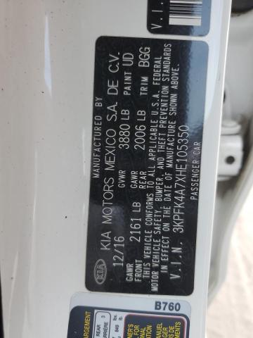 2017 KIA FORTE LX - 3KPFK4A7XHE105350