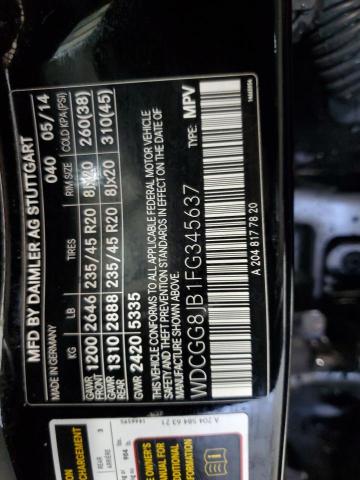 2015 MERCEDES-BENZ GLK 350 4M - WDCGG8JB1FG345637
