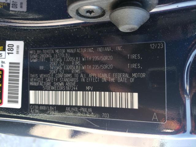 2024 TOYOTA SIENNA LIM - 5TDERKEC0RS187244