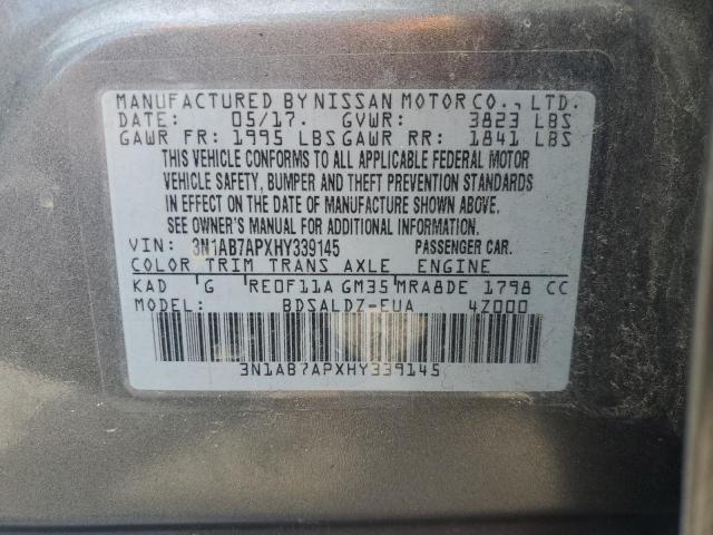 2017 NISSAN SENTRA S - 3N1AB7APXHY339145
