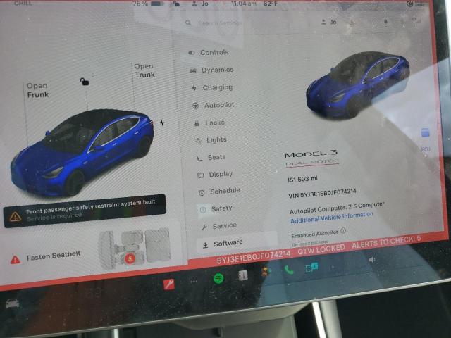 2018 TESLA MODEL 3 - 5YJ3E1EB0JF074214