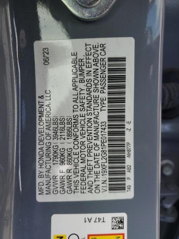 2023 HONDA CIVIC SPOR - 19XFL2G81PE017433