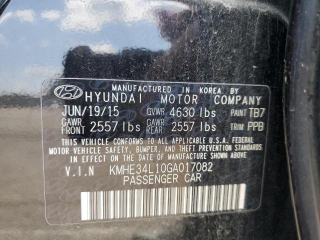 2016 HYUNDAI SONATA HYB - KMHE34L10GA017082