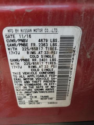 2017 NISSAN ROGUE S - JN8AT2MV7HW252855