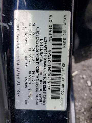 2016 MAZDA 6 SPORT JM1GJ1U50G1422328