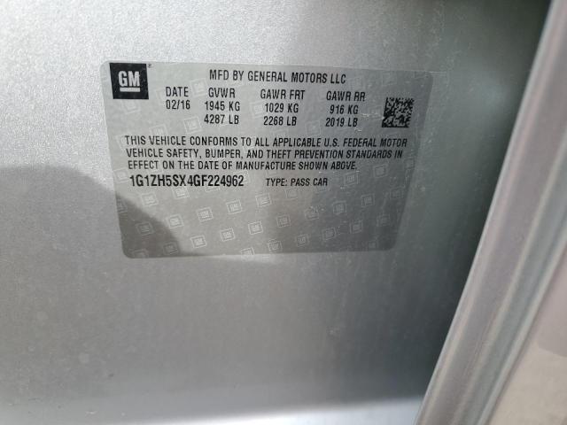 2016 CHEVROLET MALIBU PRE - 1G1ZH5SX4GF224962
