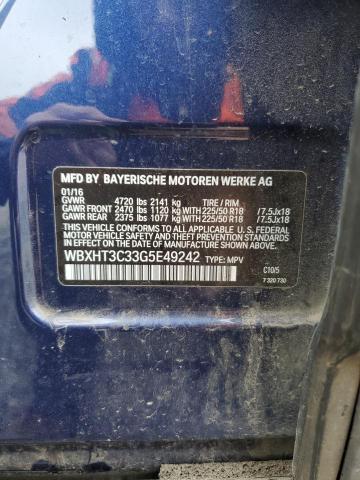 2016 BMW X1 XDRIVE2 - WBXHT3C33G5E49242