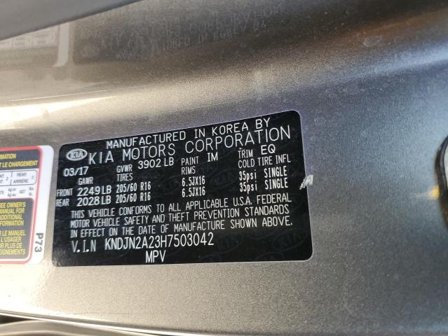 2017 KIA SOUL - KNDJN2A23H7503042