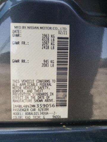 2021 NISSAN ALTIMA S - 1N4BL4BV2MN359056