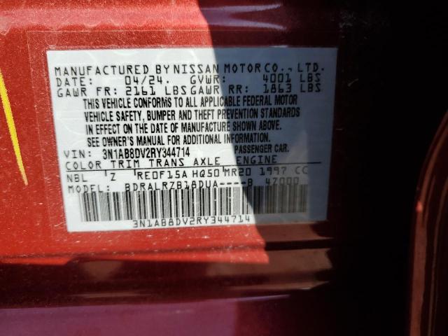 2024 NISSAN SENTRA SR - 3N1AB8DV2RY344714