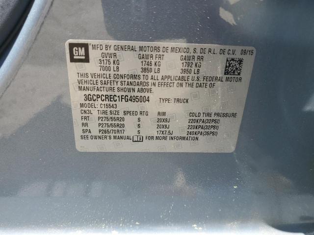 2015 CHEVROLET SILVERADO - 3GCPCREC1FG495004