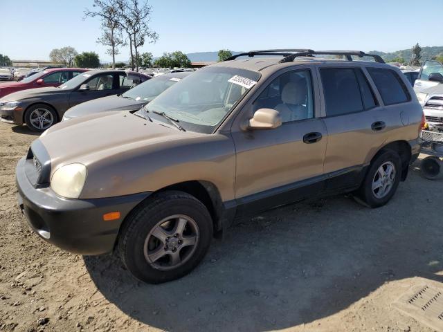 HYUNDAI SANTA FE G 2002 tan  gas KM8SC13D82U337432 photo #1