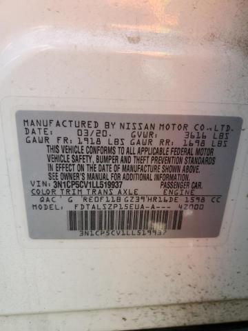 2020 NISSAN KICKS SV - 3N1CP5CV1LL519937