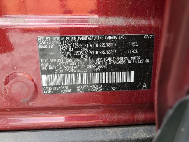 2021 TOYOTA RAV4 LE - 2T3H1RFV5MW162652